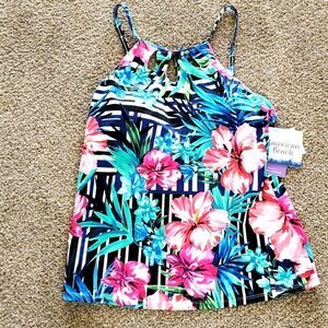 NWT, bathing suit top. ‎ AMERICAN BEACH. size 16, multiple colors. Soft cup.